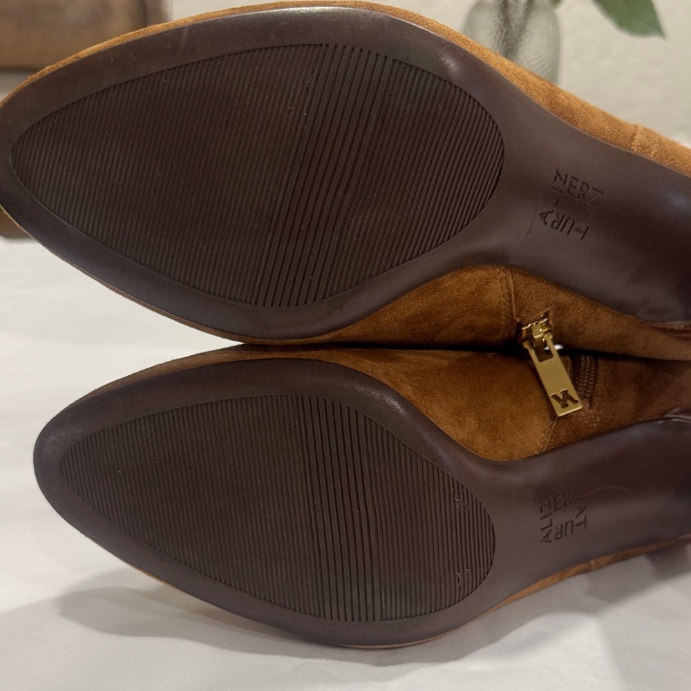 Brown Suede Ankle Boots - Picture 8 of 11